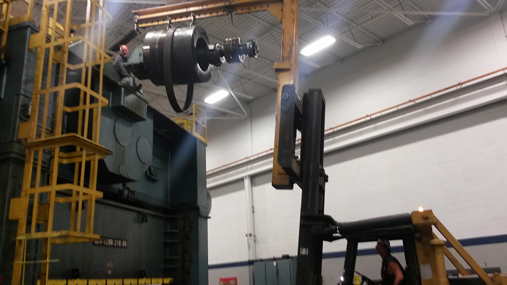 Removal of industrial press clutch